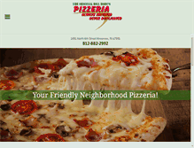 Tablet Screenshot of billbobespizzeria.com